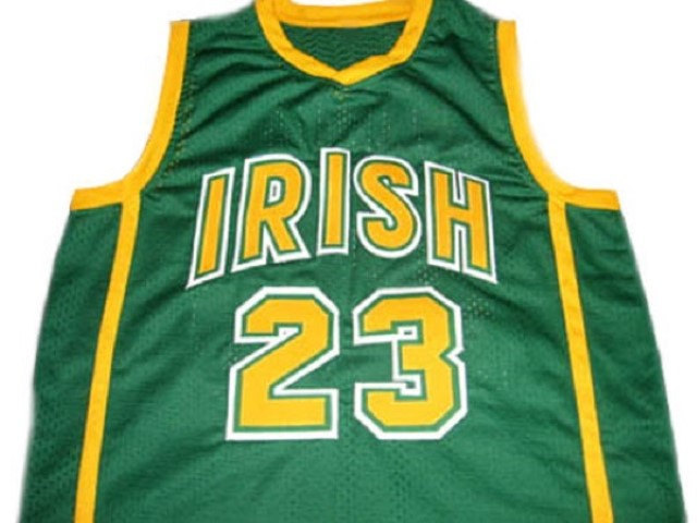 Qualityjerseys - Lebron james #23 irish high school basketball jersey green any size