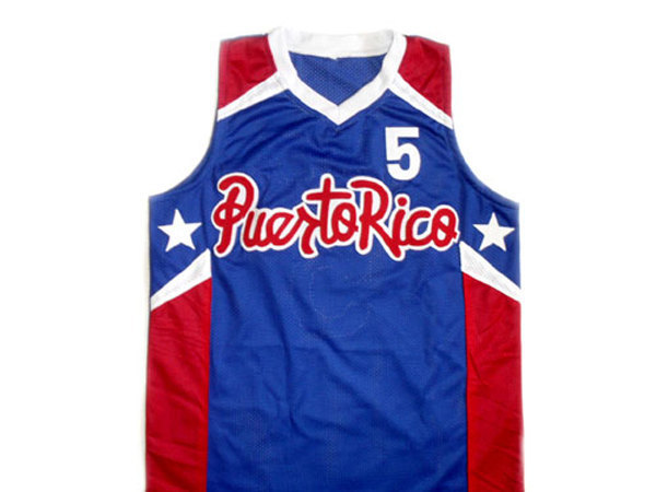 Jose JJ Barea #5 Puerto Rico Basketball Jersey Blue Any Size