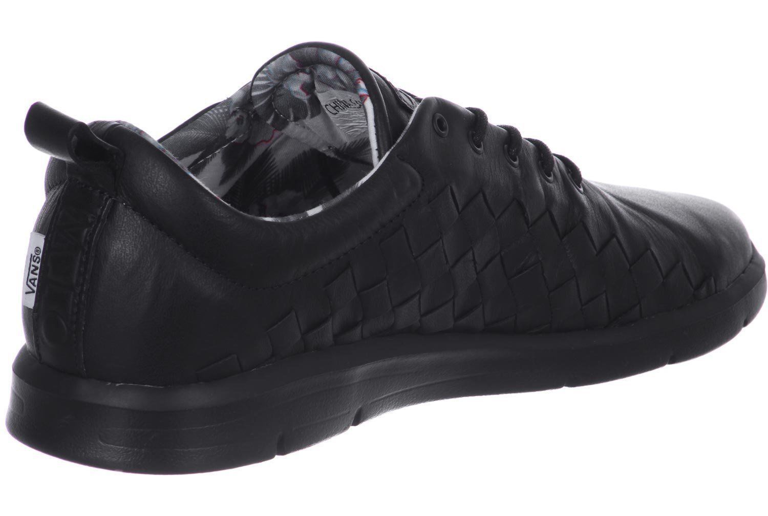 mens black leather vans shoes