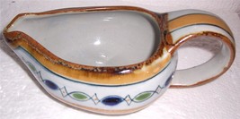Tonola Handpainted Art Pottery Large Serving Gravy Bowl Signed Erandi  Mexico - $104.86