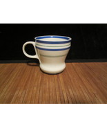 A Starbucks Coffee Tea Mug 2007 White w/Blue & Green Stripes 12 oz - $12.99