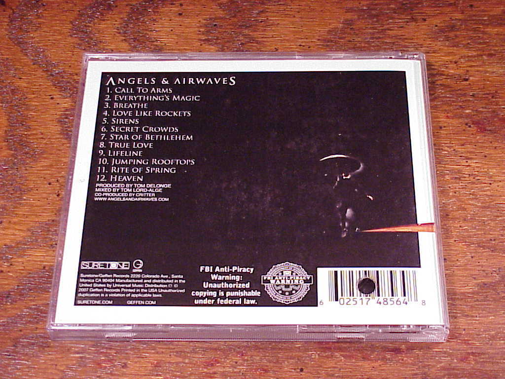 Angels and Airwaves IEmpire Promo CD, with 12 songs, 2007 CDs