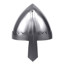 NAUTICALMART Medieval Norman nasal Helmet Head Armour Silver Large