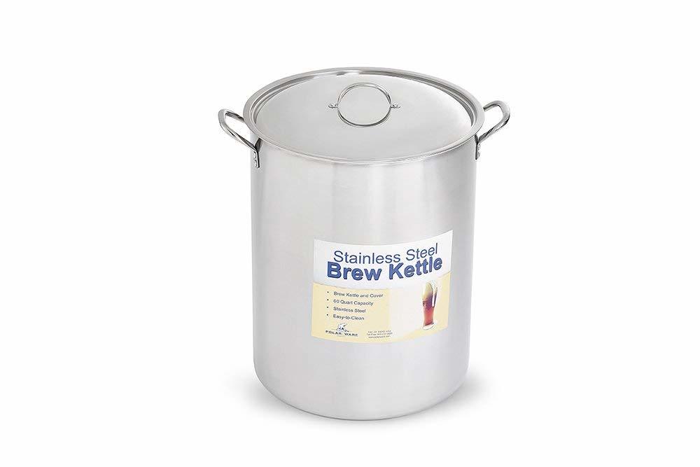 Polar Ware Stainless Steel Brew Pot with Cover, 60Quart Seat Covers
