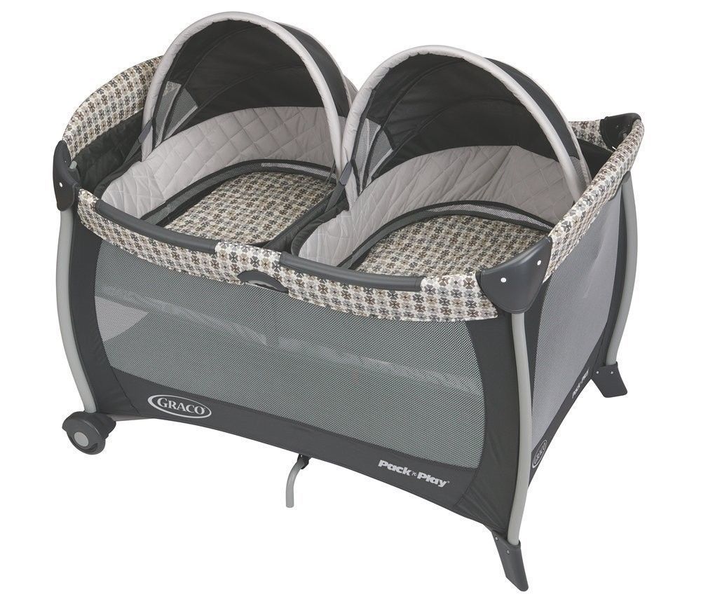 Twin Graco Baby Infant Pack N Play Twin Sleeper Bed Crib w