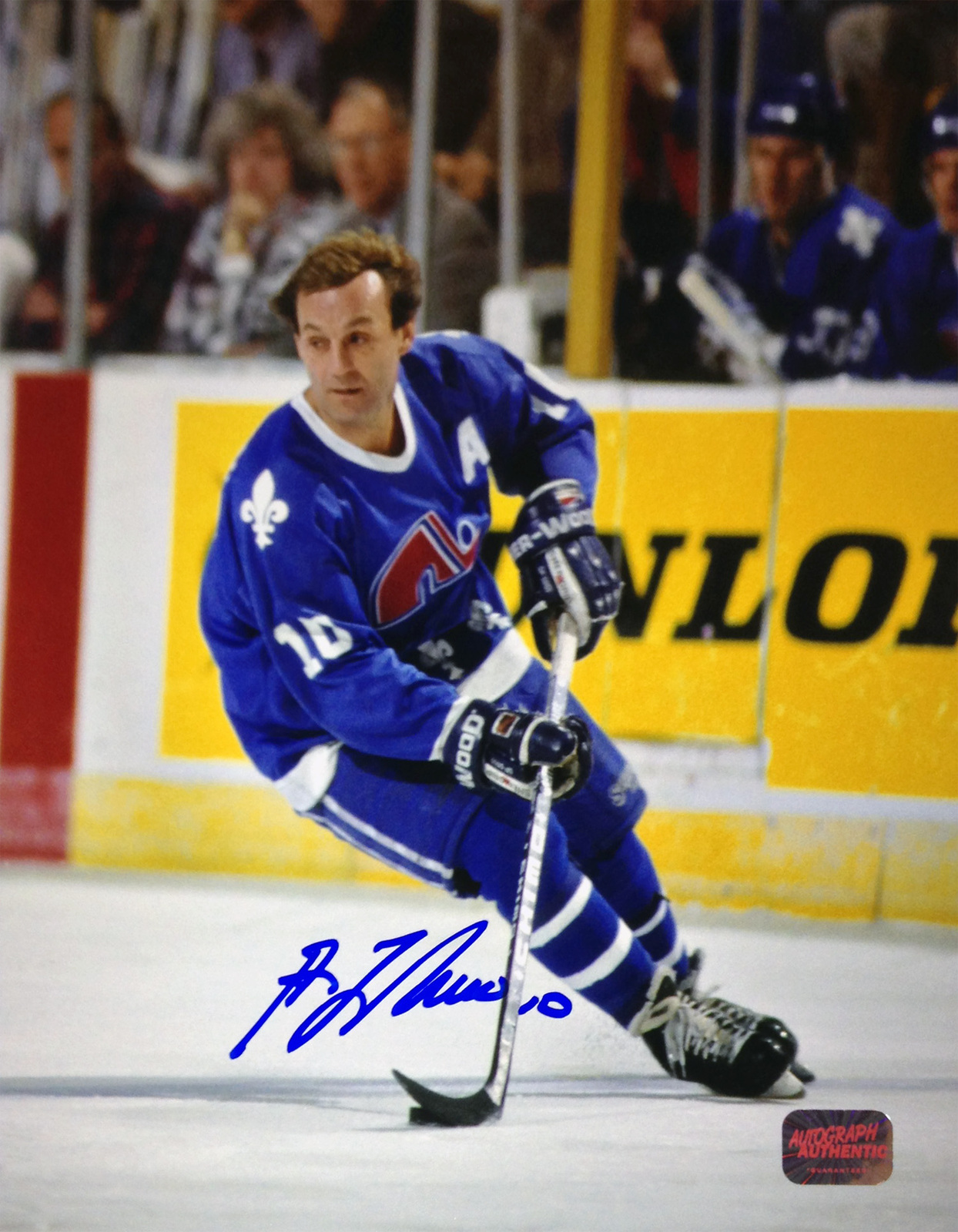 Guy Lafleur Signed 8x10 Photograph - Quebec Nordiques (blue) - Photos