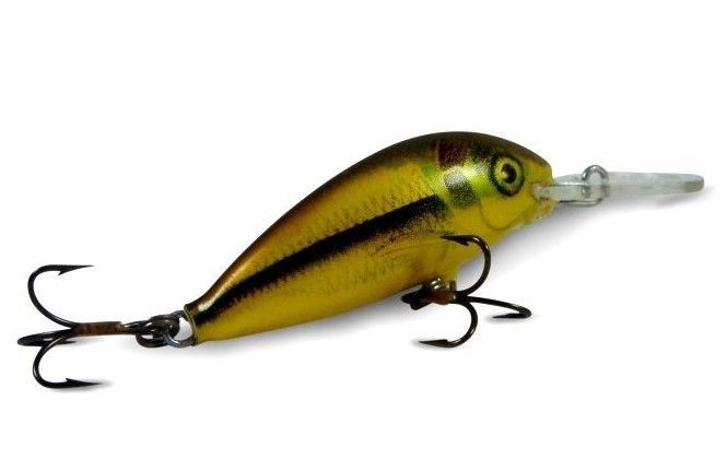 UGLY DUCKLING Fishing Lure Hand Made,Balsa Wood,FLOATING 4 GOLD SI,NEW 