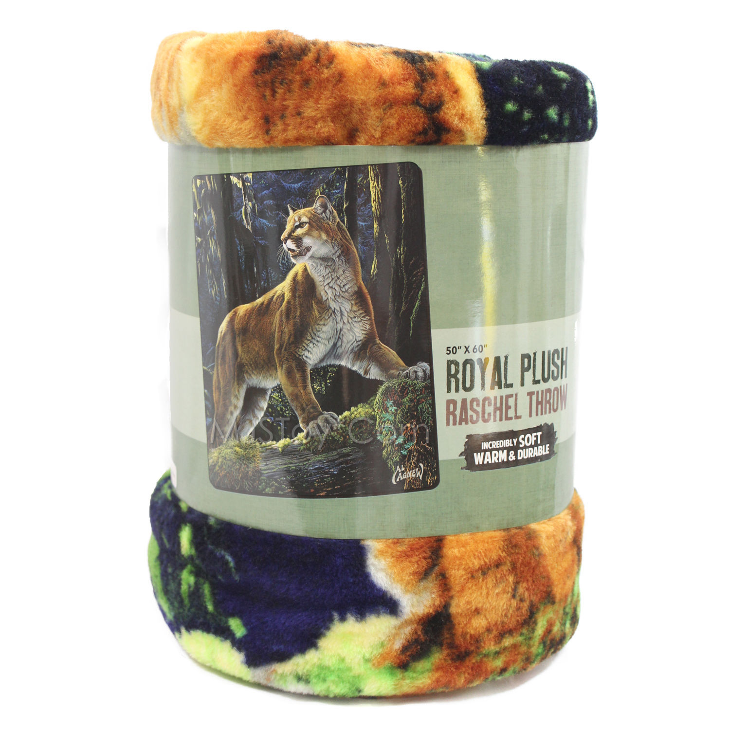 NEW American Heritage Royal Plush Raschel Throw Super Soft Warm Durable