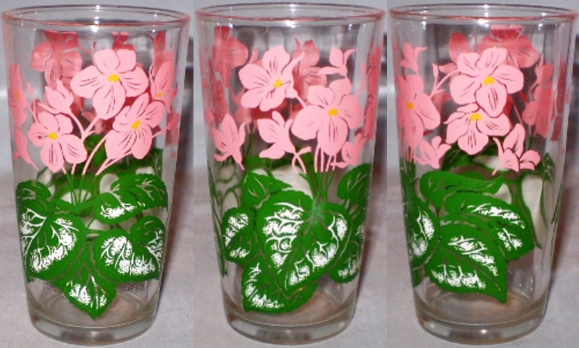 Flowers & Leaves Glass Promo Glasses