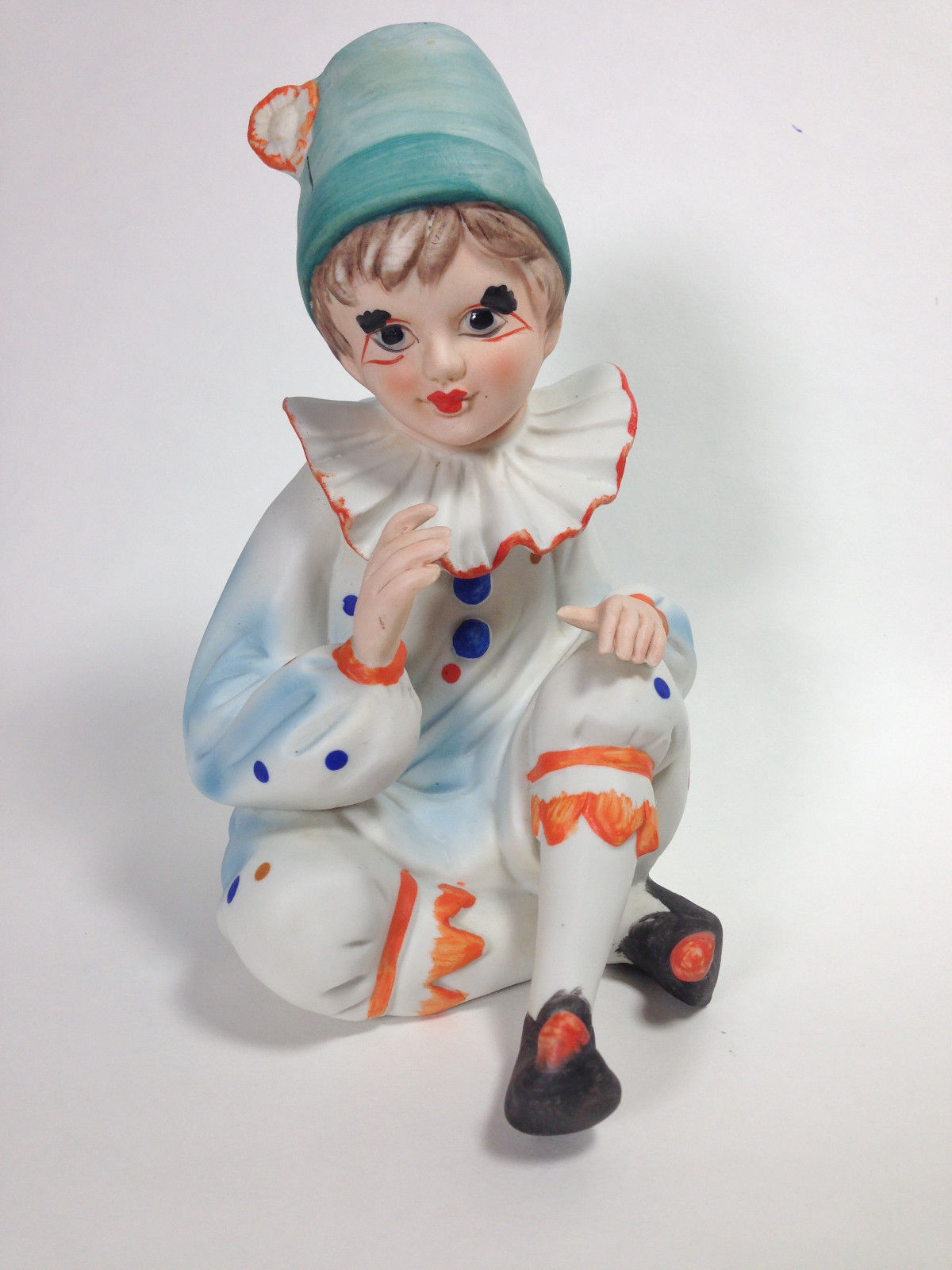 Vintage Adorable Porcelain Clown Lamp/Night Light C. Mid Century - Lamps