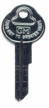 Correct Small Head Glove Box/Trunk Key Blank W/ GM Markings 1936-1966 GM Models - $13.98