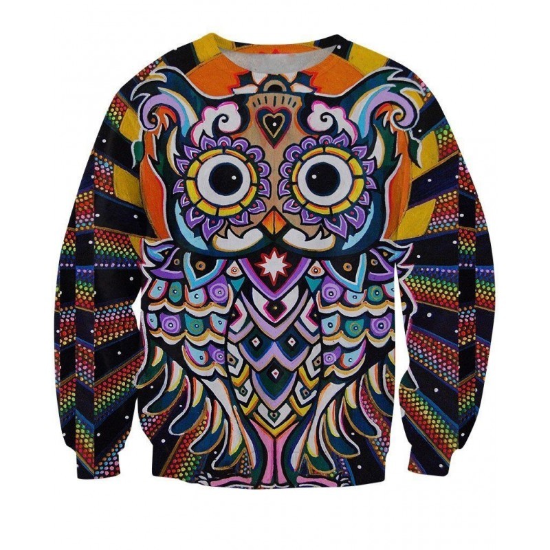 Owl 3D Religion 3D Sweatshirt
