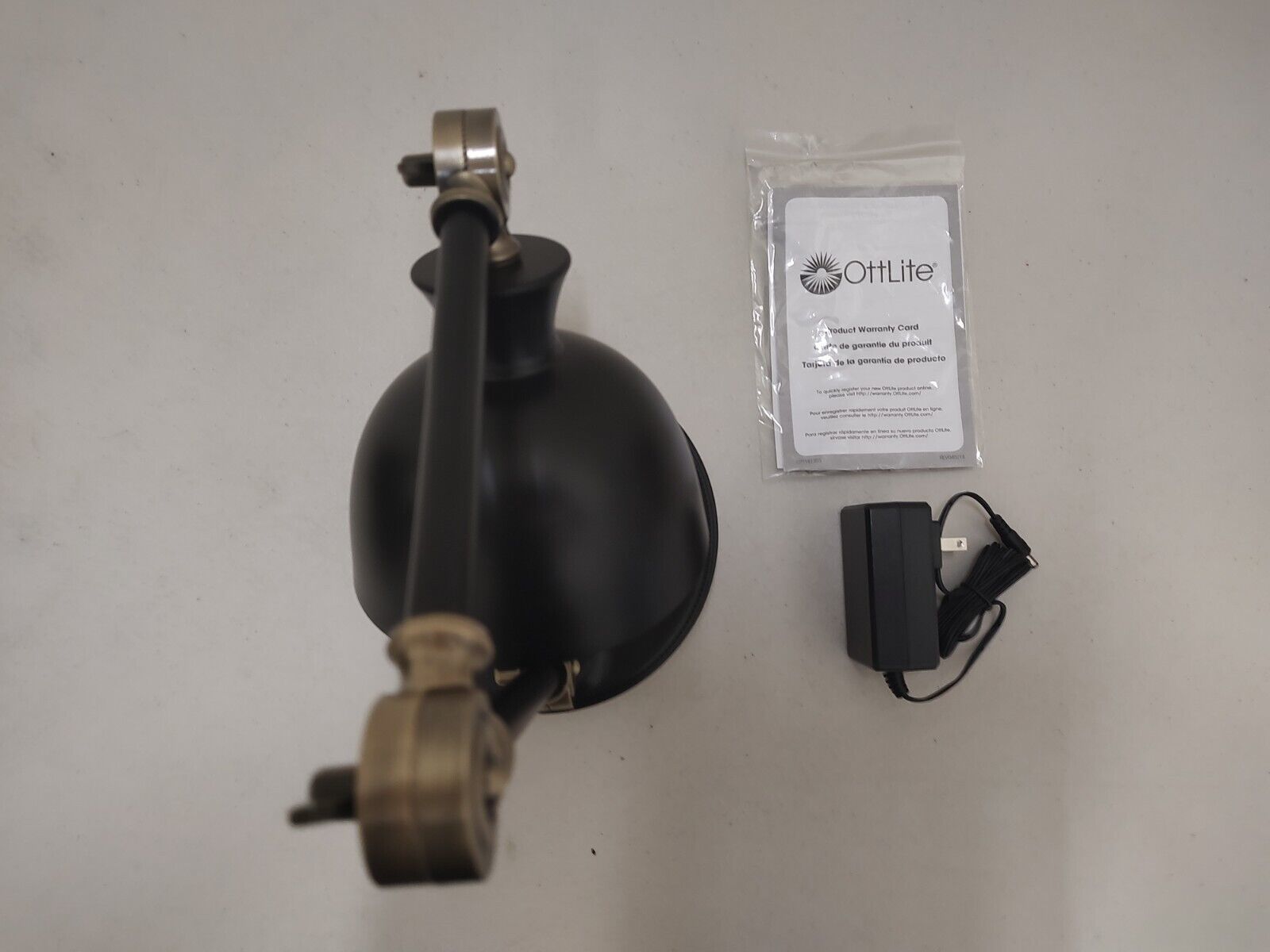 OttLite Wellness Series Wireless Charging LED Adjustable Executive Desk