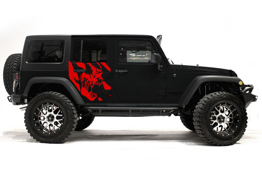 Custom Vinyl Graphics Decal Scream Wrap Kit For Jeep Wrangler Rubicon