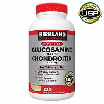 Primary image for Kirkland Signature Glucosamine & Chondroitin, 220 Tablets