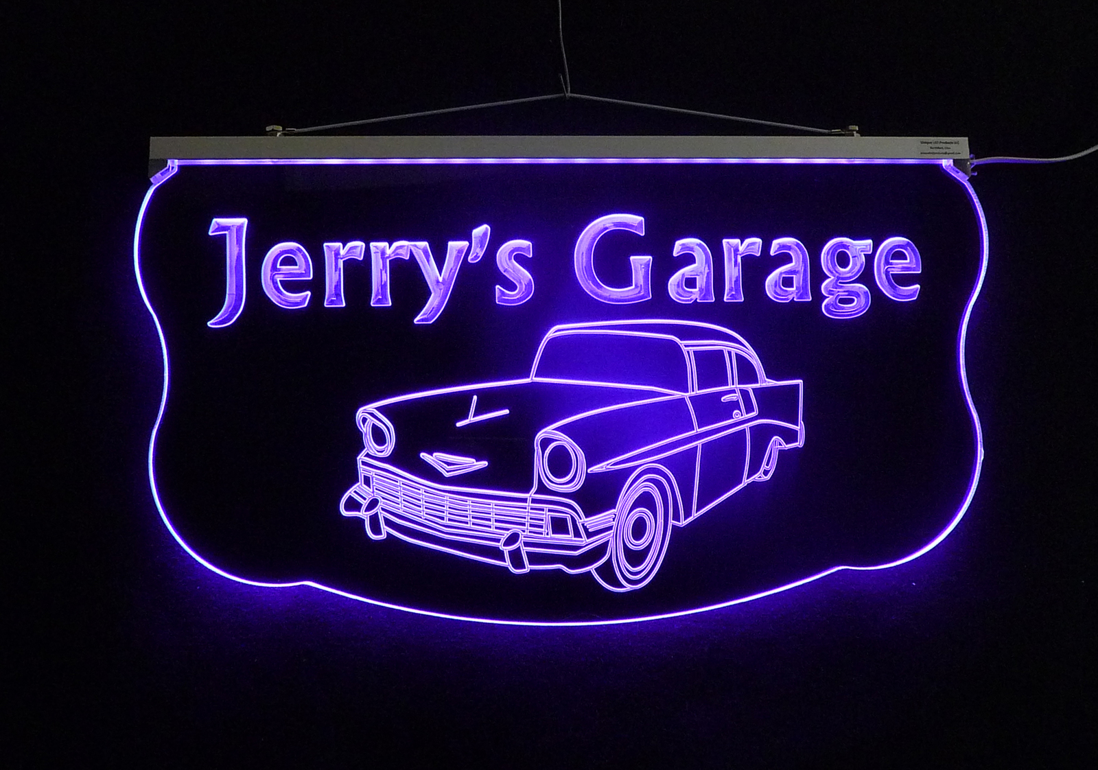 Personalized Garage, Man Cave, Family Name Sign, Custom LED Sign