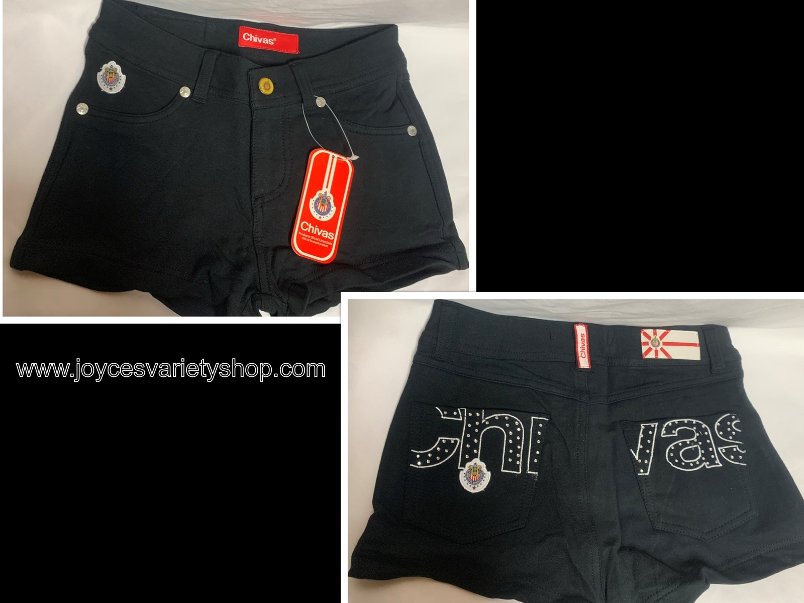 Primary image for Chivas Shorts Everyday Active Stretch Black Juniors Many SZ Officially Licensed