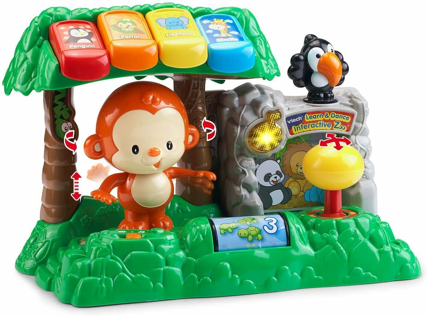 Vtech Learn & Dance Interactive Zoo Monkey Children Toy Set Playful ...