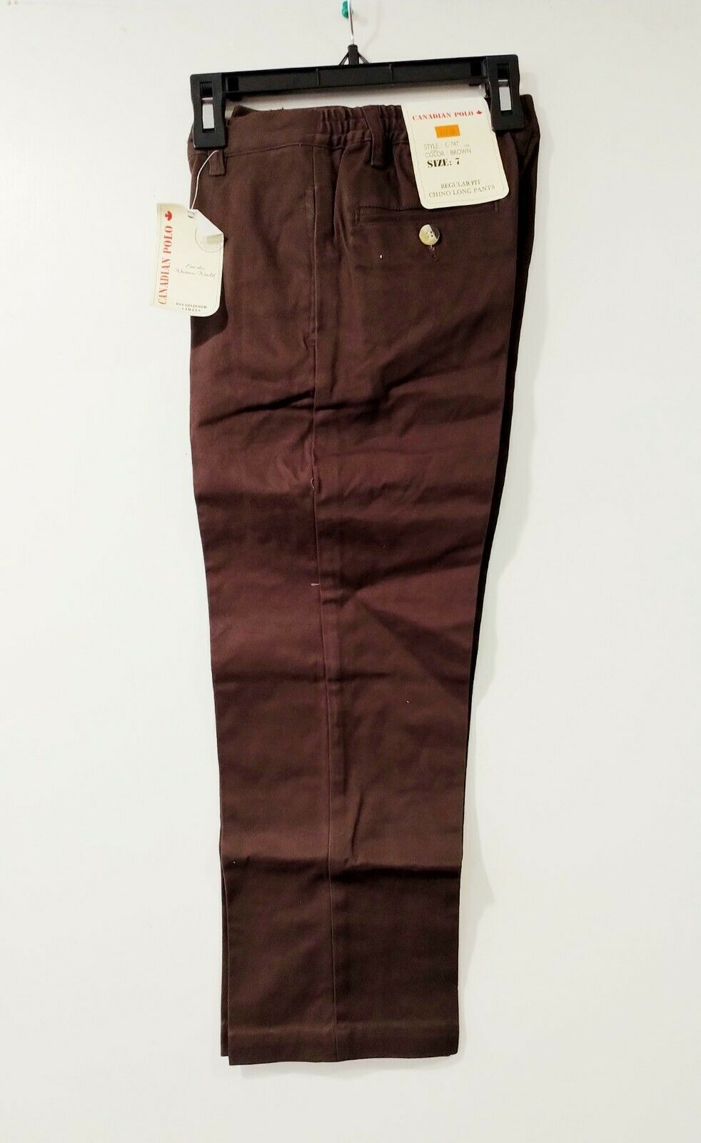 Pants Trousers Kids Teens Canadian Polo Size 7 8 10 12 14 16 18 20 Brown NEW