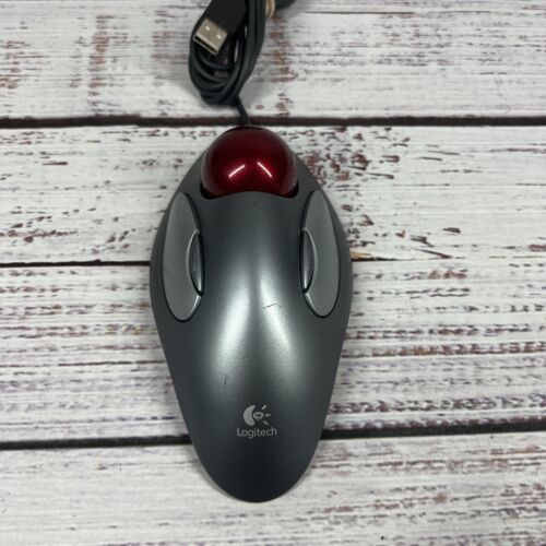 Logitech Trackman Marble Trackball T Bc21 Wired Usb Mouse 9 Aa Mice