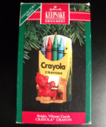 Hallmark Keepsake Christmas Ornament 1991 Bright Vibrant Carols Crayola ... - $7.99