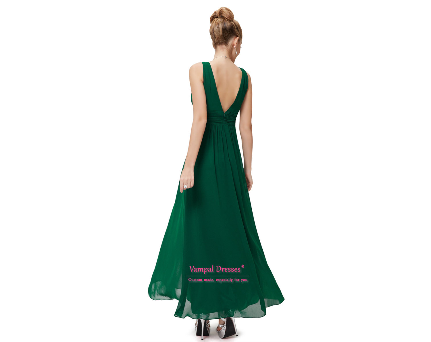 Long Emerald Green Prom Dresses,Emerald Green Dress For Wedding Guest