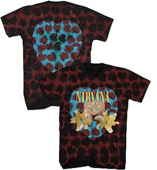 Image of Nirvana Heart Shape Box Dye Music Rock Band Alt Adult Mens T Tee Shirt NV8746