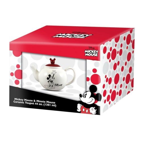 Primary image for Walt Disney Classic Mickey and Minnie 44 oz Sculpted Ceramic Teapot UNUSED BOXED