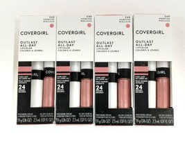 4 Covergirl Outlast 540 Honeyed All-Day Lip Color with Topcoat NEW in Package - $17.82