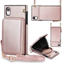 For Iphone Xr Case Iphone 10R Case Wallet Zipper Leather Case With Card Hol - $35.99