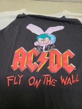 Vintage 1985 AC/DC Fly On The Wall Concert Shirt - As-Is READ image 3