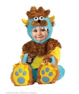 Halloween Teeny Meanie Monster Romper Costume Baby 6-12 Months Fantasia ... - £24.04 GBP
