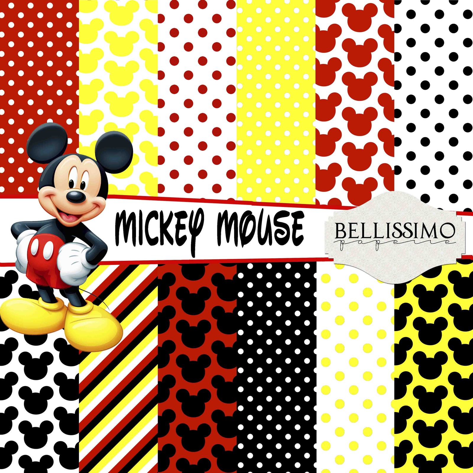 mickey mouse paper doll