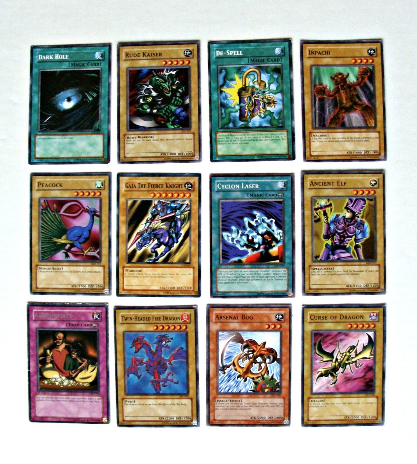 Yu-Gi-Oh Trading Cards Collection Lot Dragons Inpachi Cyclone Laser Yugioh Elf - Yu-Gi-Oh! Mixed ...