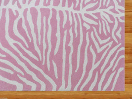 KIDS ZEBRA PINK 5X8 HANDMADE PERSIAN STYLE WOOLEN AREA RUG - $369.00