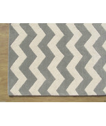 Chevron ZigZag Porcelain Blue 9&#39; x 12&#39; Handmade Persian Style 100% Wool ... - $799.00