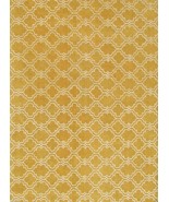 SCROLL TILE LEMON YELLOW 9&#39; x 12&#39; HANDMADE  PERSIAN  STYLE 100% WOOL ARE... - $799.00
