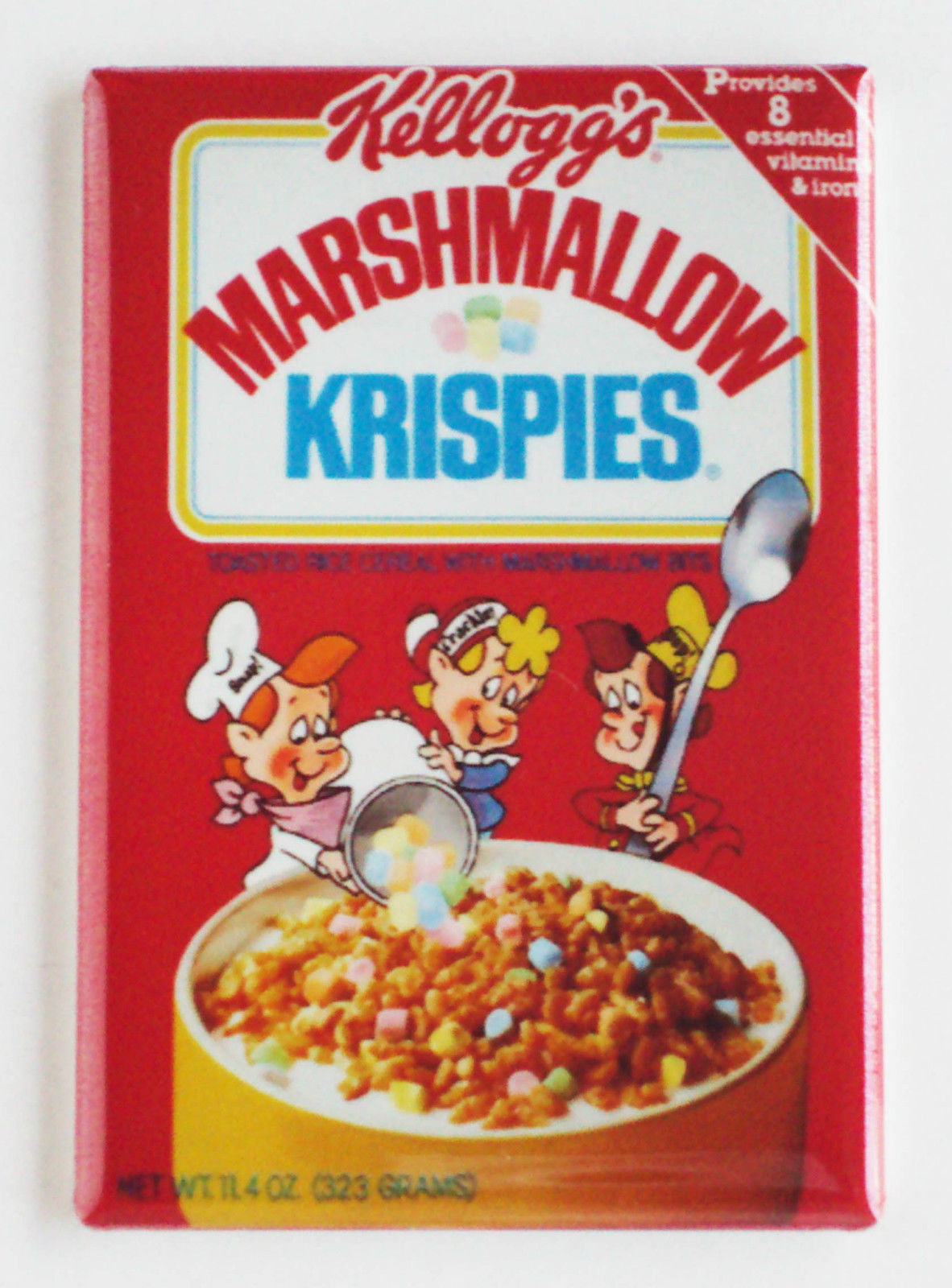 Marshmallow Rice Krispies FRIDGE MAGNET cereal box crispies - Magnets