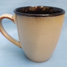 Pfaltzgraff Everyday Taos Coffee Tea Mug Cup Stoneware Black Tan 4&quot; Tall - $19.95