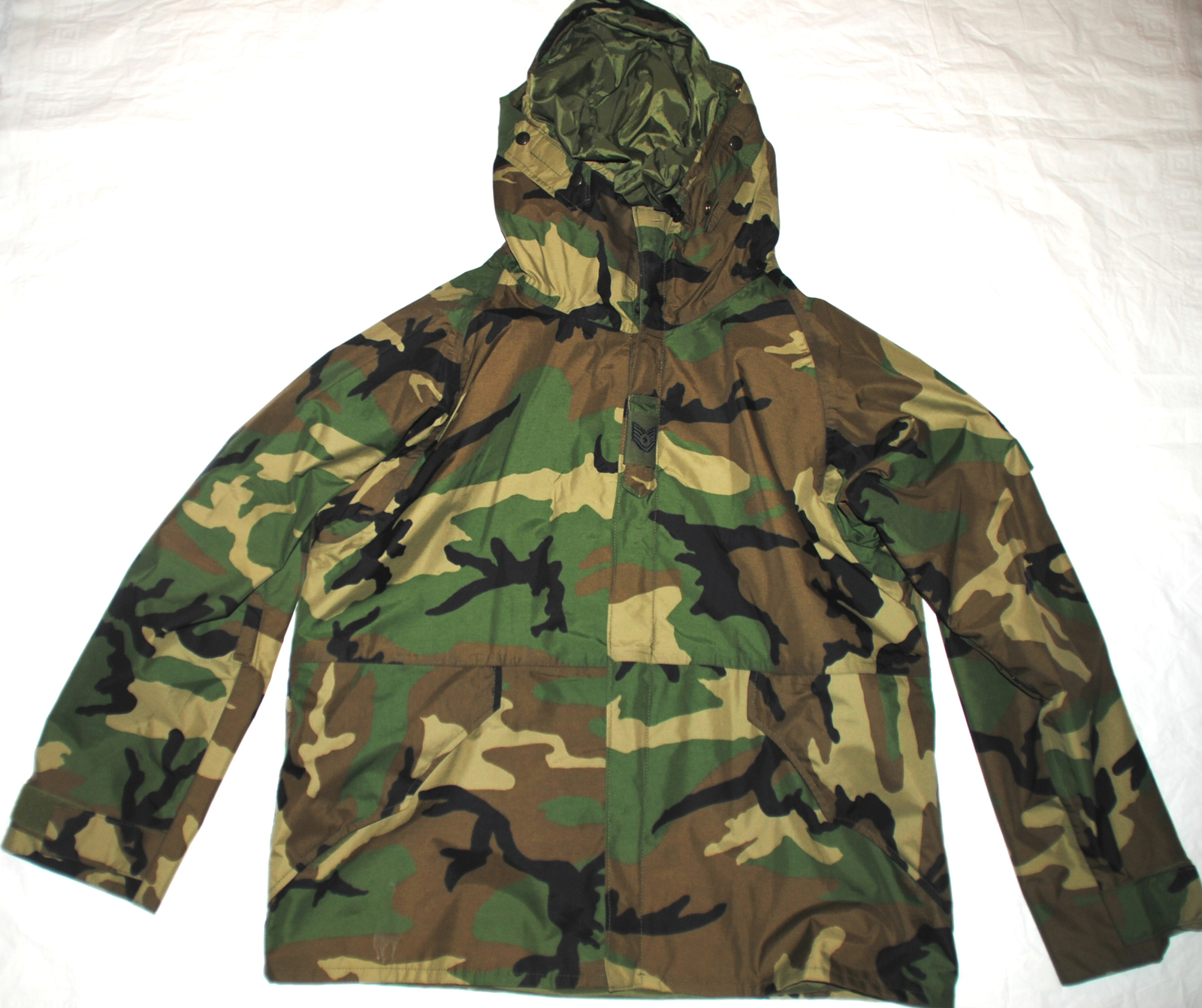 US MILITARY ECWCS GORE TEX WOODLAND CAMOUFLAGE COLD WEATHER PARKA ...