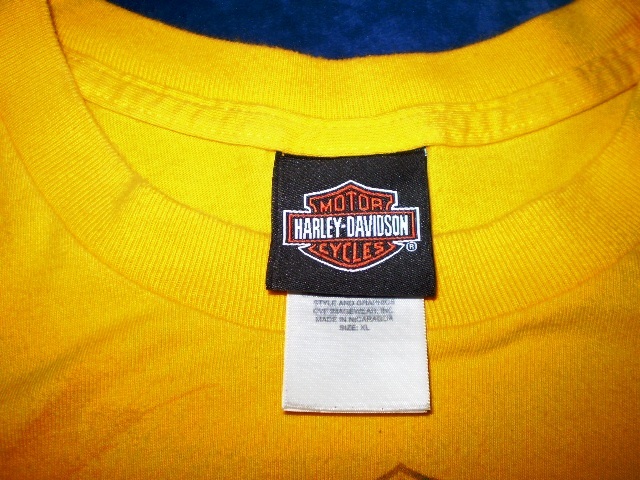 Harley-Davidson Yellow Long Sleeve Shirt XL Orlando, Florida - T-Shirts