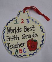 Teacher Gifts  9021FG   All Star School Fifth Grade Ornament - $1.95