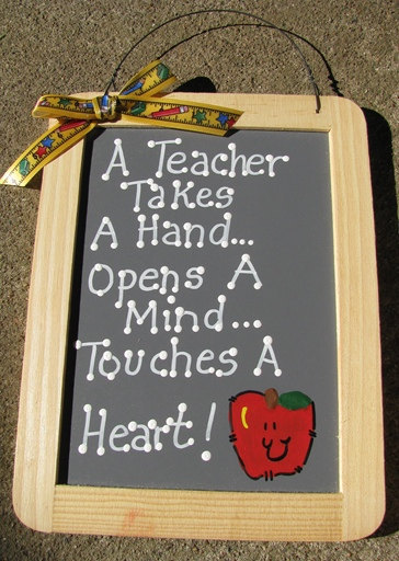 Teacher Gifts  5033 A Teacher Takes a Hand Slate