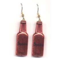 Bottle Of Booze Liquor Earrings   Bartender Jewelry   Red - $3.97