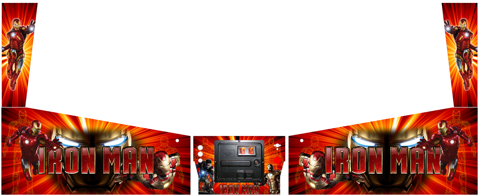 IRON MAN PINBALL Pinball Decal Pinball Graphic Art Vinyl Sti