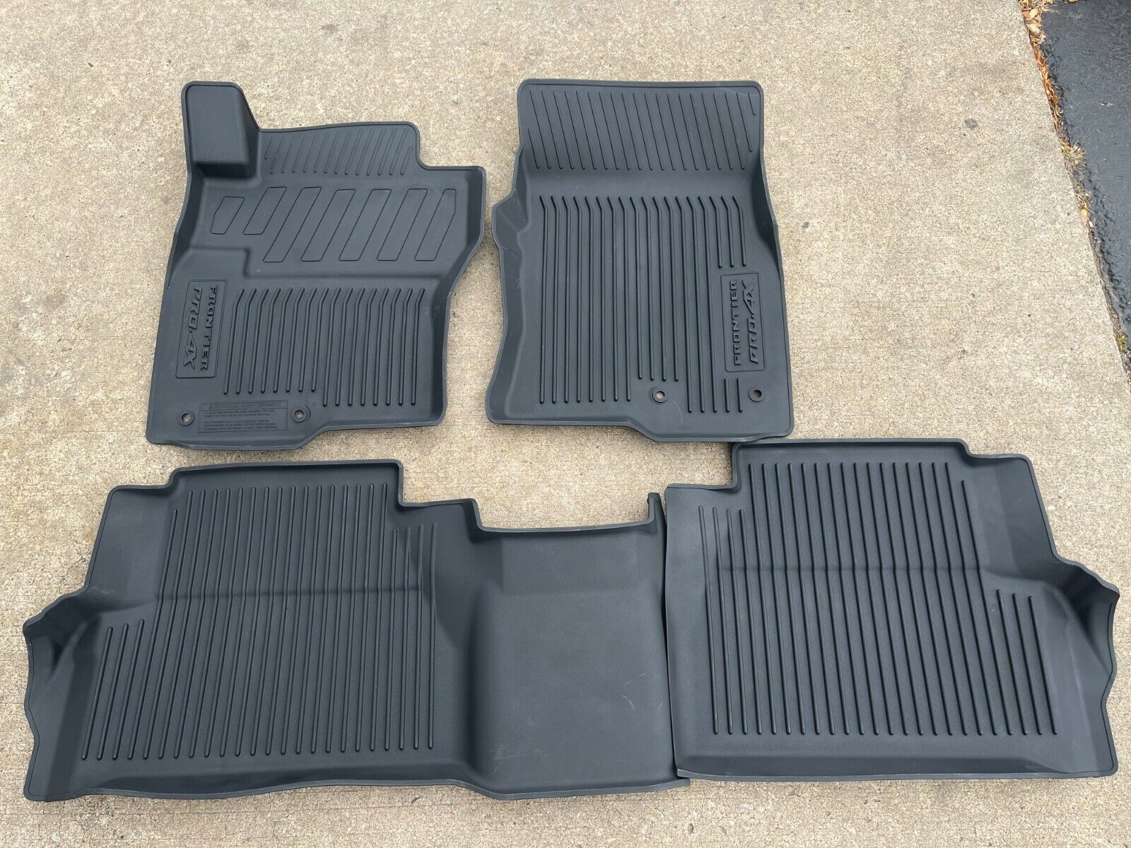 NEW OEM 2022-2023 NISSAN FRONTIER MOLDED HIGH WALL FLOOR MATS - CREW ...