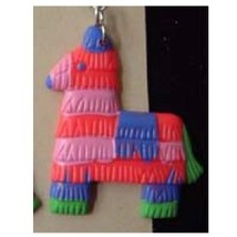 PINATA PENDANT NECKLACE-Birthday Party Fiesta Game Funky Jewelry - $3.97
