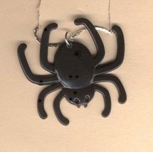 Spider Black Widow Pendant Necklace Gothic Witch Costume Jewelry - $3.97