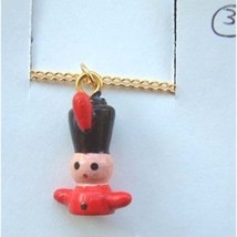 TOY SOLDIER PENDANT NECKLACE-Holiday Wood Nutcracker Jewelry-SM - $4.97