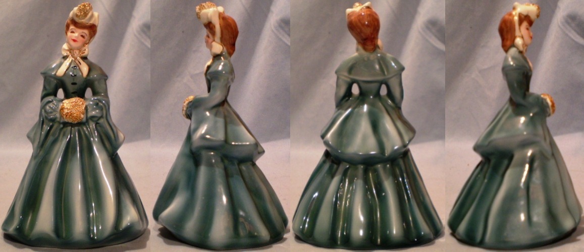 Florence Ceramics Elaine Blue 6" Sculptures & Figurines
